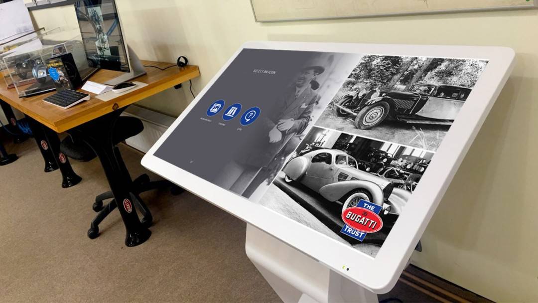 42" Free Standing Kiosk & Software – The Bugatti Trust