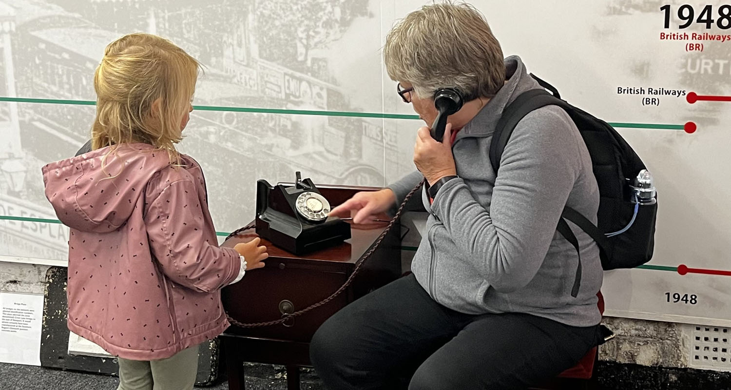 Period Telephone at Isle of Wight Steam Railway