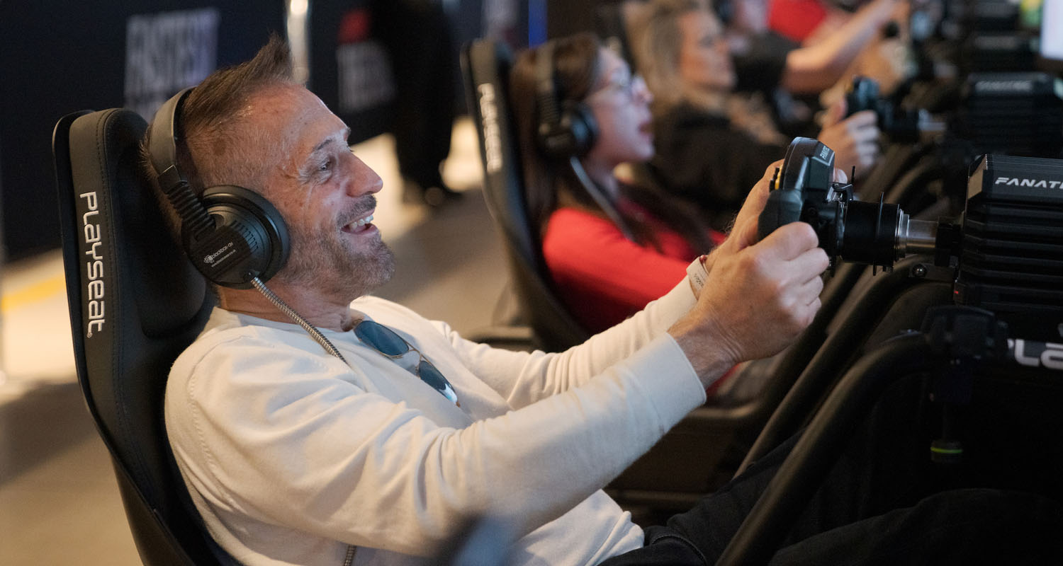 MKII Headphones in use at the F1 Exhibition