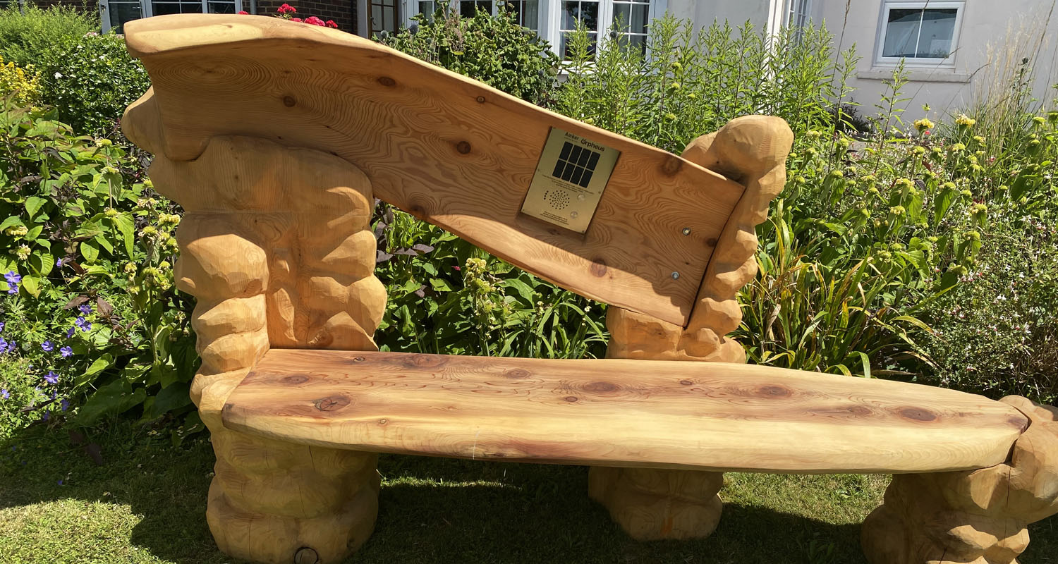 Bespoke bench including Solar Audio Electronics at the Orpheus Centre