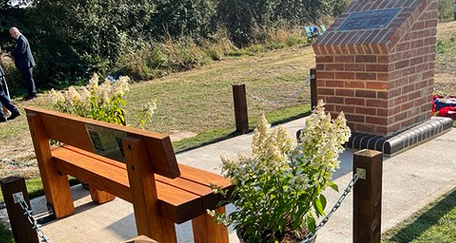 Heavy Duty Bench at Earls Colne Heritage Museum (landscape)