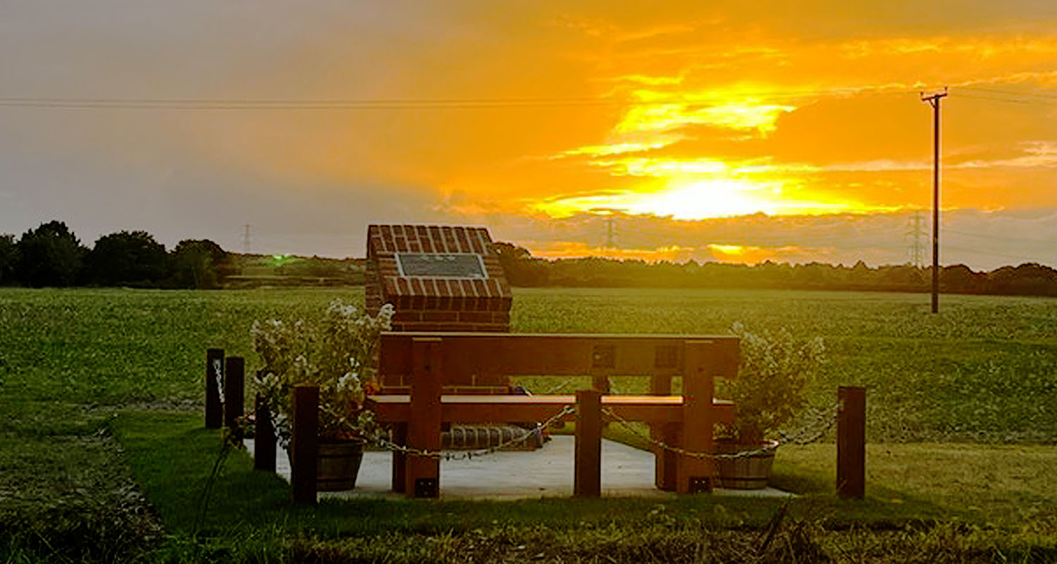 Heavy Duty Solar Bench at Earls Colne Heritage Museum